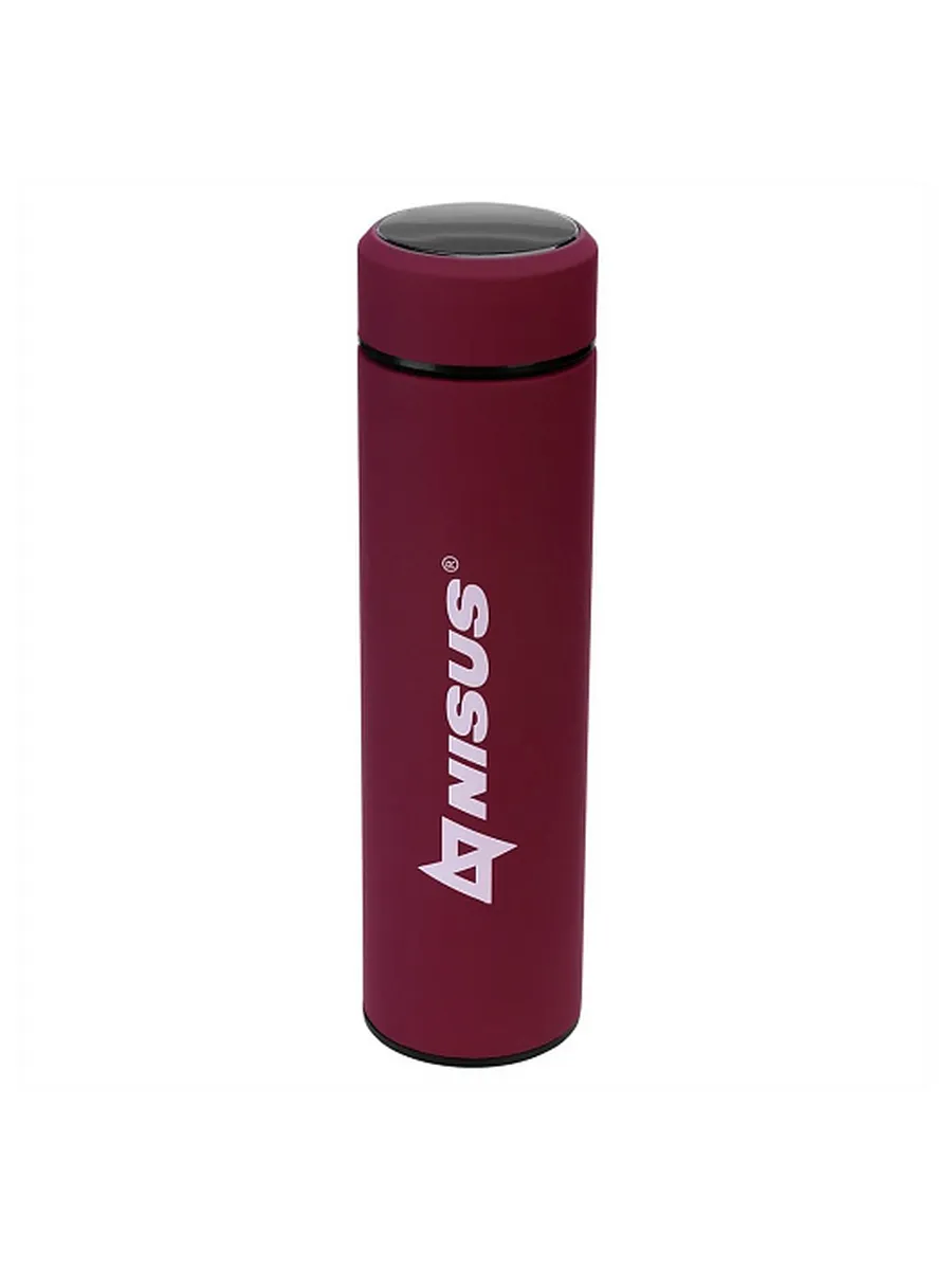 Термос NA.TM-049-R 450ML с термодатчиком красный