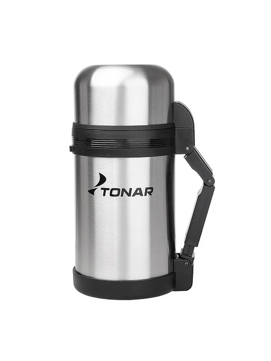 Термос 1000ML (дополн.пласт.чашка, скл.ручка, ремень) TONAR