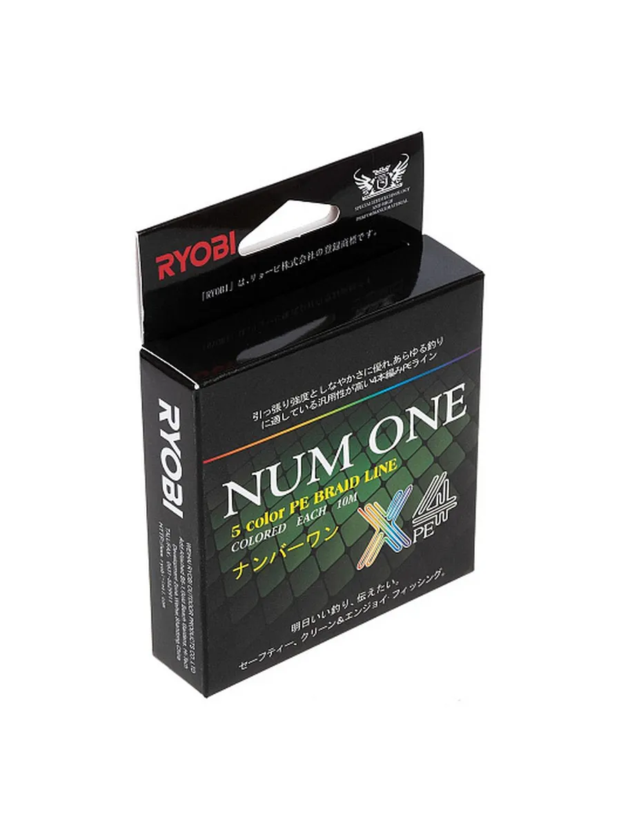Шнур NUM ONE PE4X-100M 6.0#/0,405 mm Multi Colour