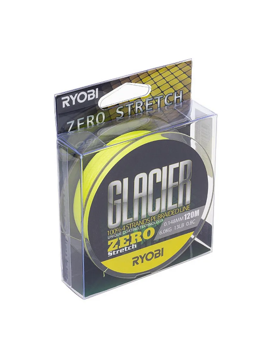Шнур GLACLER ZERO-120M 0.8/d-0.148mm yellow