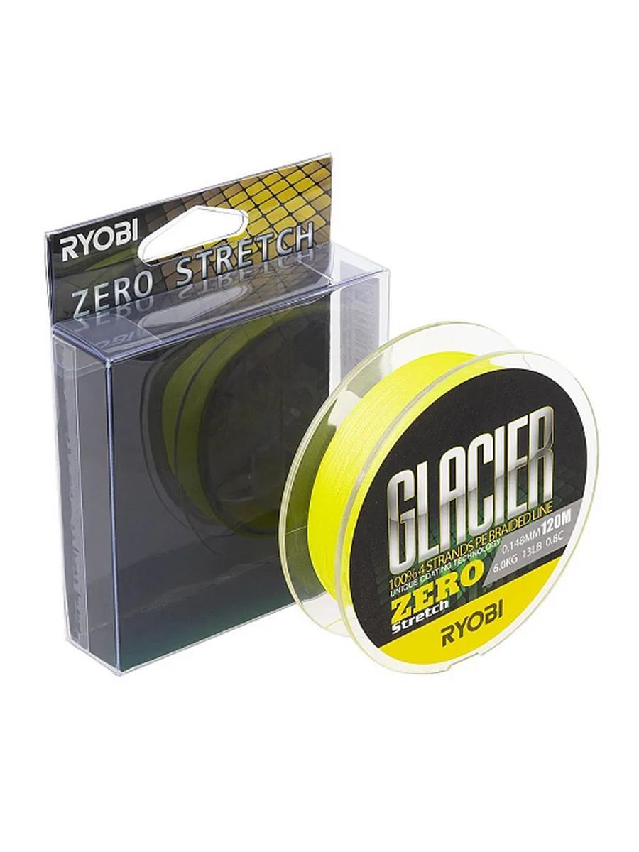 Шнур GLACLER ZERO-120M 0.8/d-0.148mm yellow