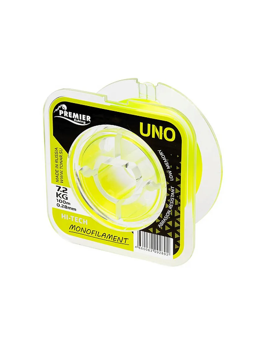 Леска UNO 0,28mm/100m F.Yellow Nylon