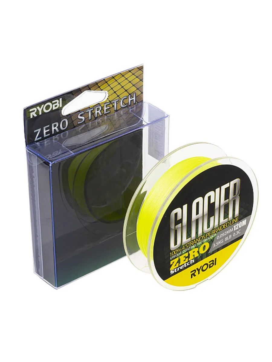Шнур GLACLER ZERO-120M 0.3/d-0.092mm yellow
