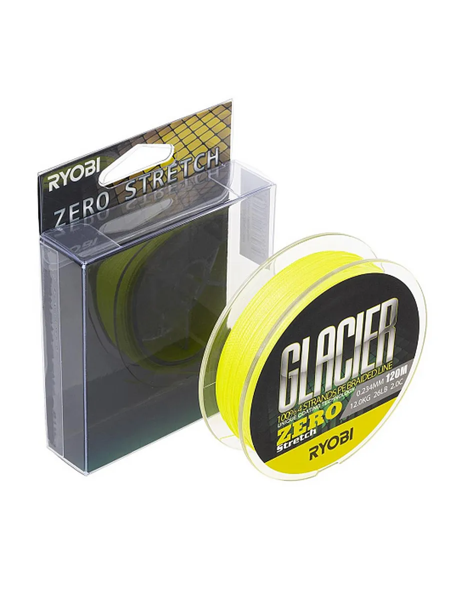 Шнур GLACLER ZERO-120M 2,0/d-0.234mm yellow