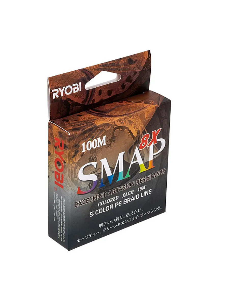 Шнур SMAP PE8X-100M 3.0# Multi Colour 0,285мм