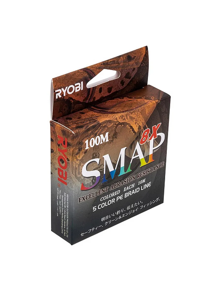 Шнур SMAP PE8X-100M 2.0# Multi Colour 0,235мм