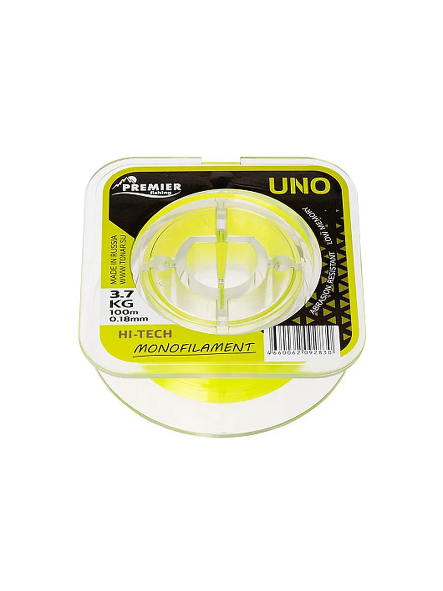 Леска UNO 0,18mm/100m F.Yellow Nylon