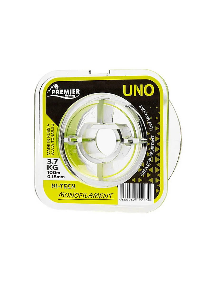 Леска UNO 0,18mm/100m F.Yellow Nylon