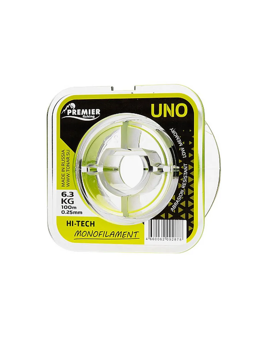 Леска UNO 0,25mm/100m F.Yellow Nylon
