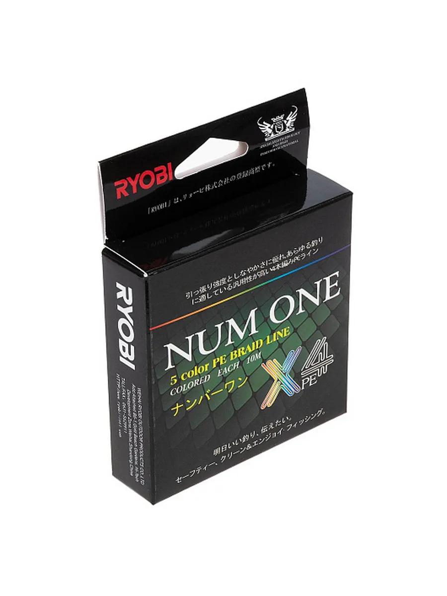 Шнур NUM ONE PE4X-100M 3.0#/0,285 mm Multi Colour
