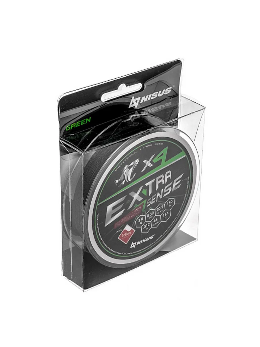 Шнур Extrasense X4 PE Green 150m 3/46LB 0.30mm
