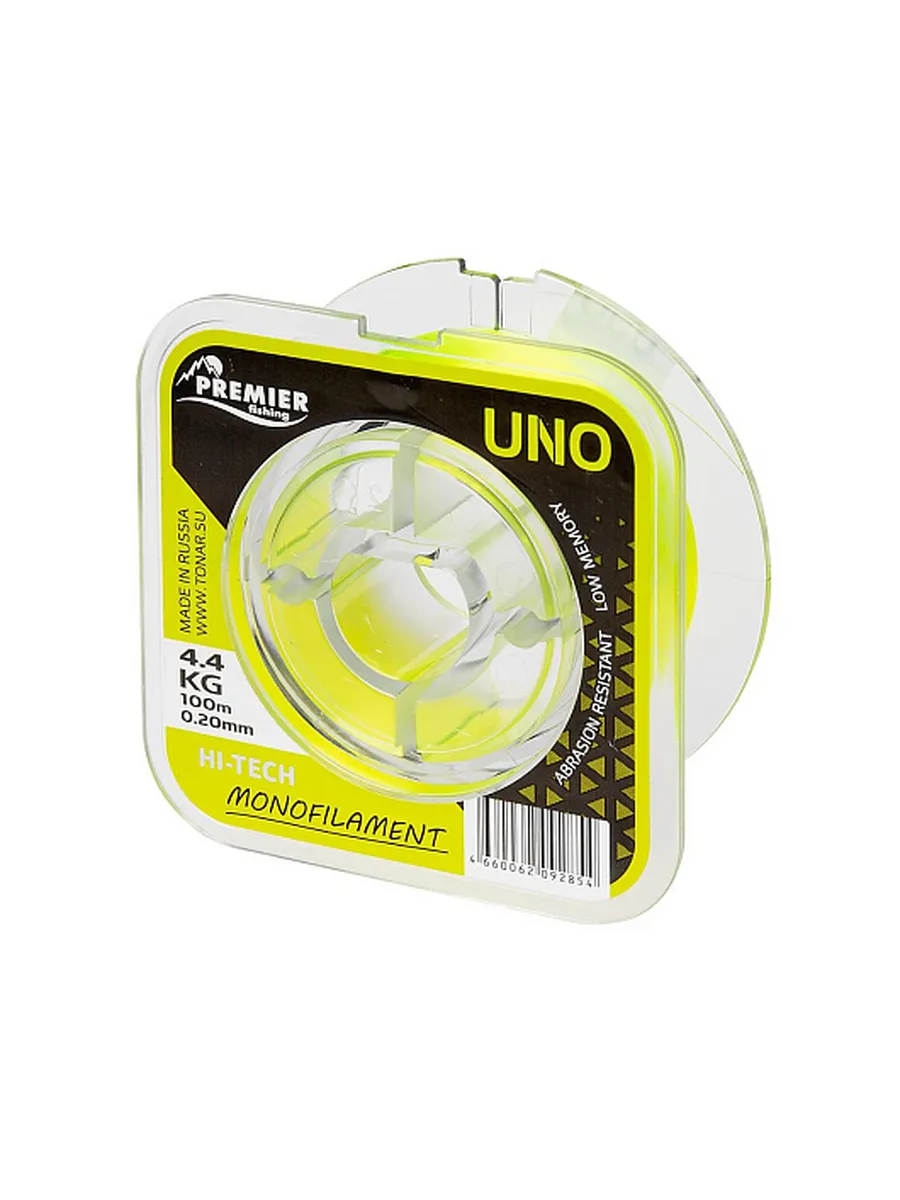 Леска UNO 0,20mm/100m F.Yellow Nylon