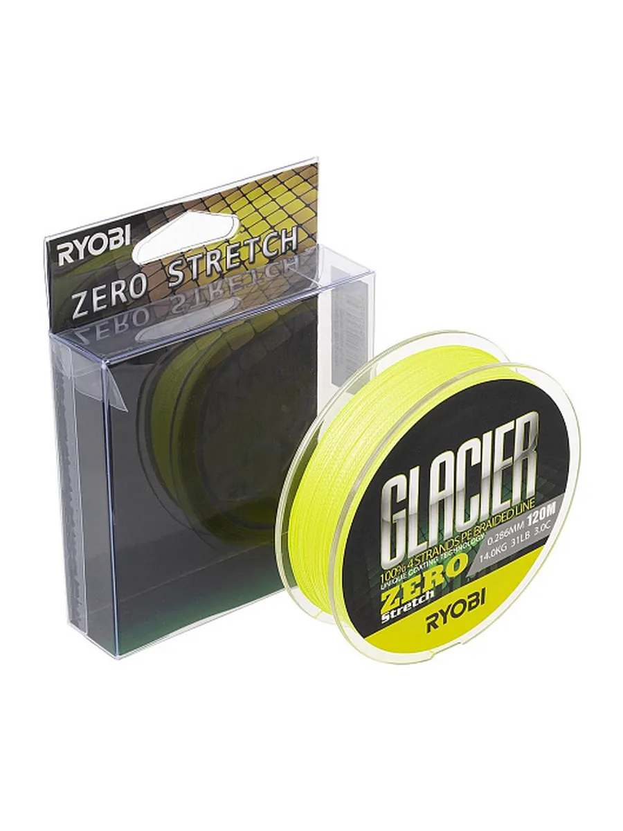Шнур GLACLER ZERO-120M 3,0/d-0.286mm yellow