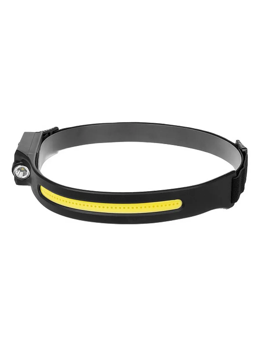 Фонарь налобный сенсорный LED-120 LM, COB-340 LM, IPX4, USB