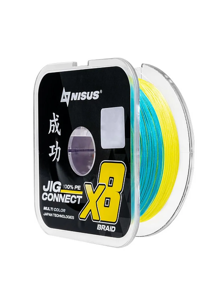 Шнур JIG CONNECT X8 PE Multicolor 150m #2.0, 0.22mm