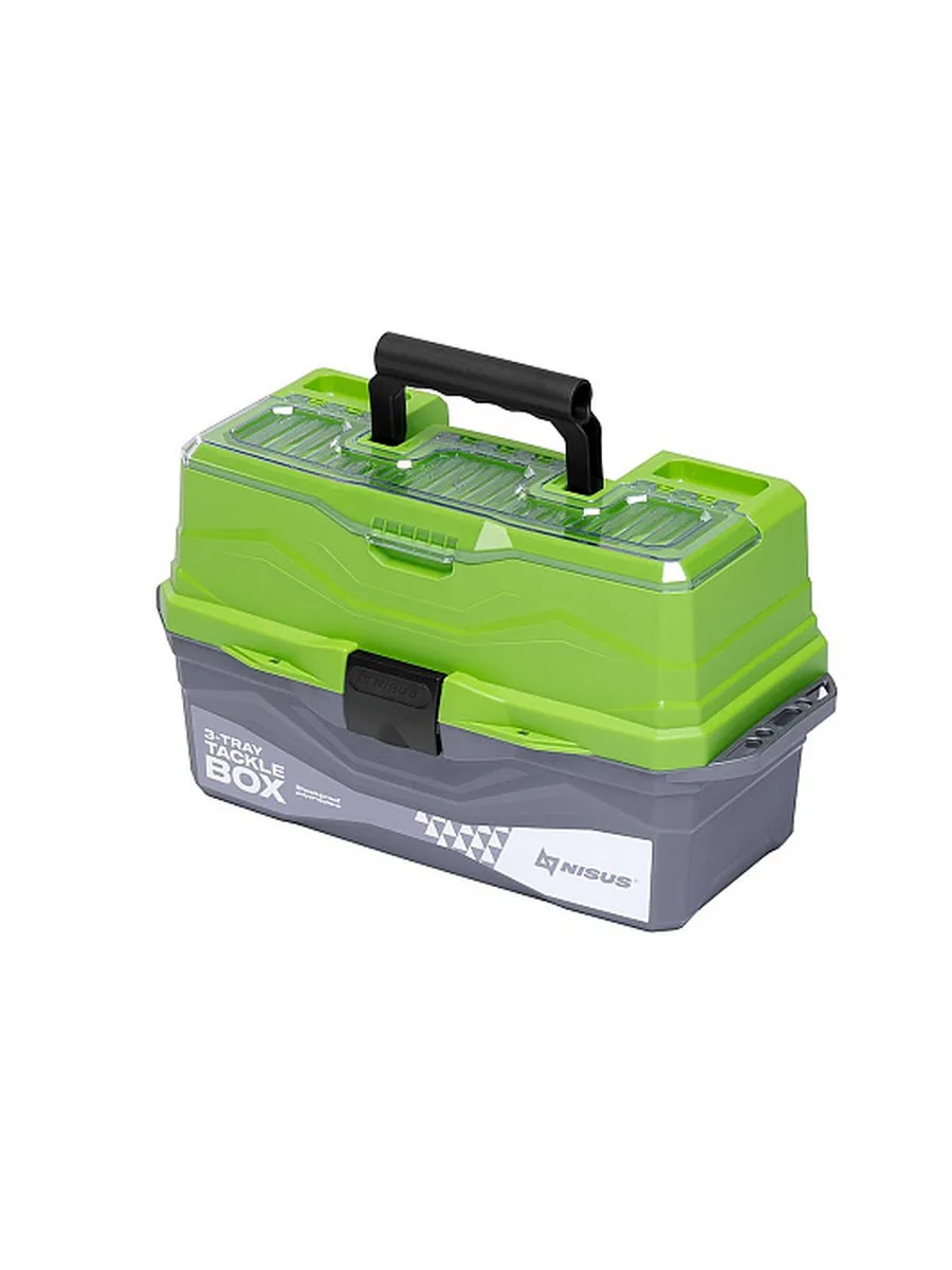 Ящик для снастей Tackle Box трехполочный зеленый