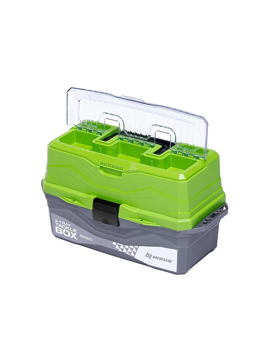 Ящик для снастей Tackle Box трехполочный зеленый