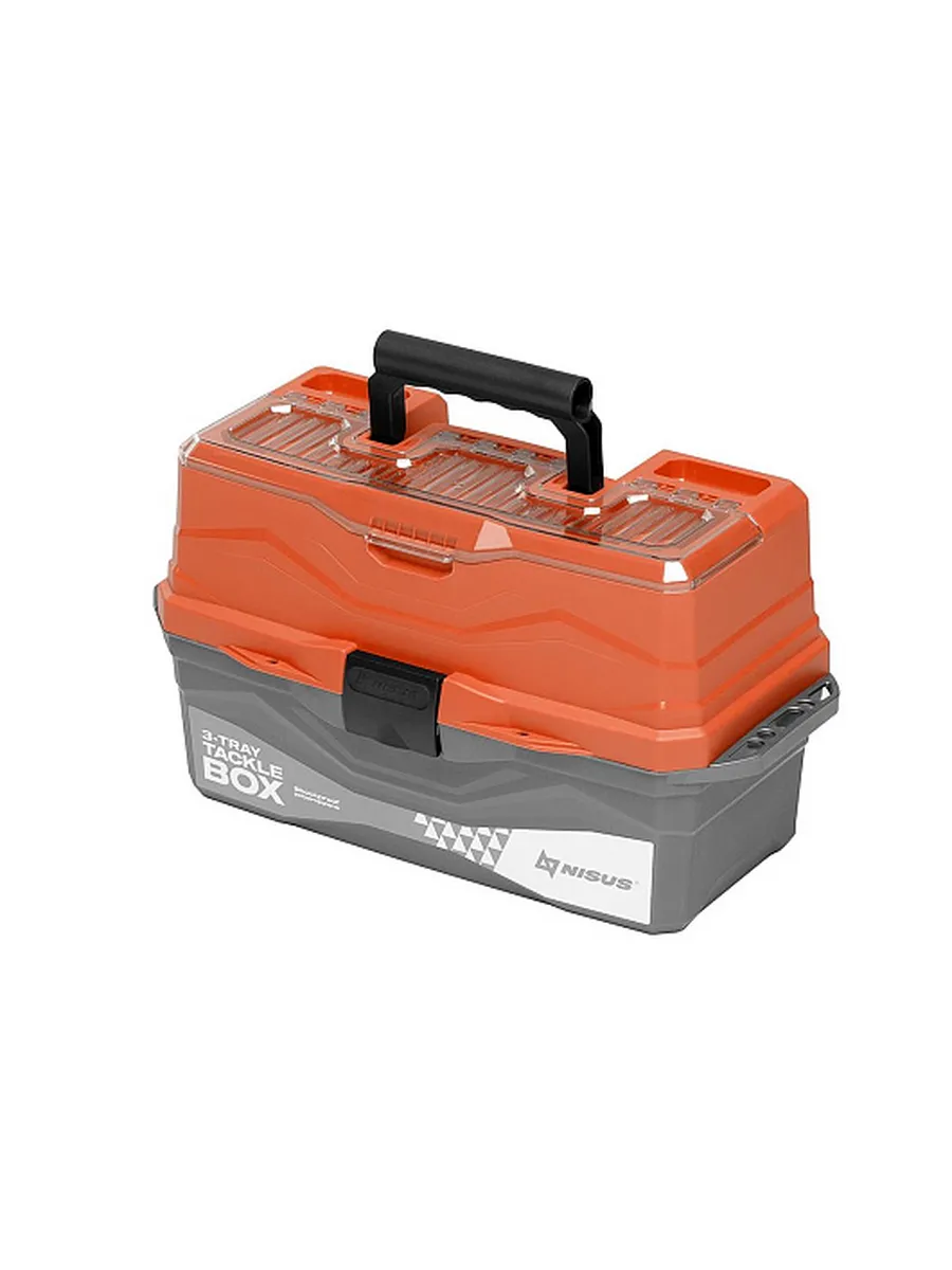 Ящик для снастей Tackle Box трехполочный оранжевый