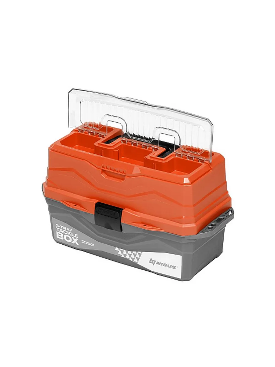 Ящик для снастей Tackle Box трехполочный оранжевый