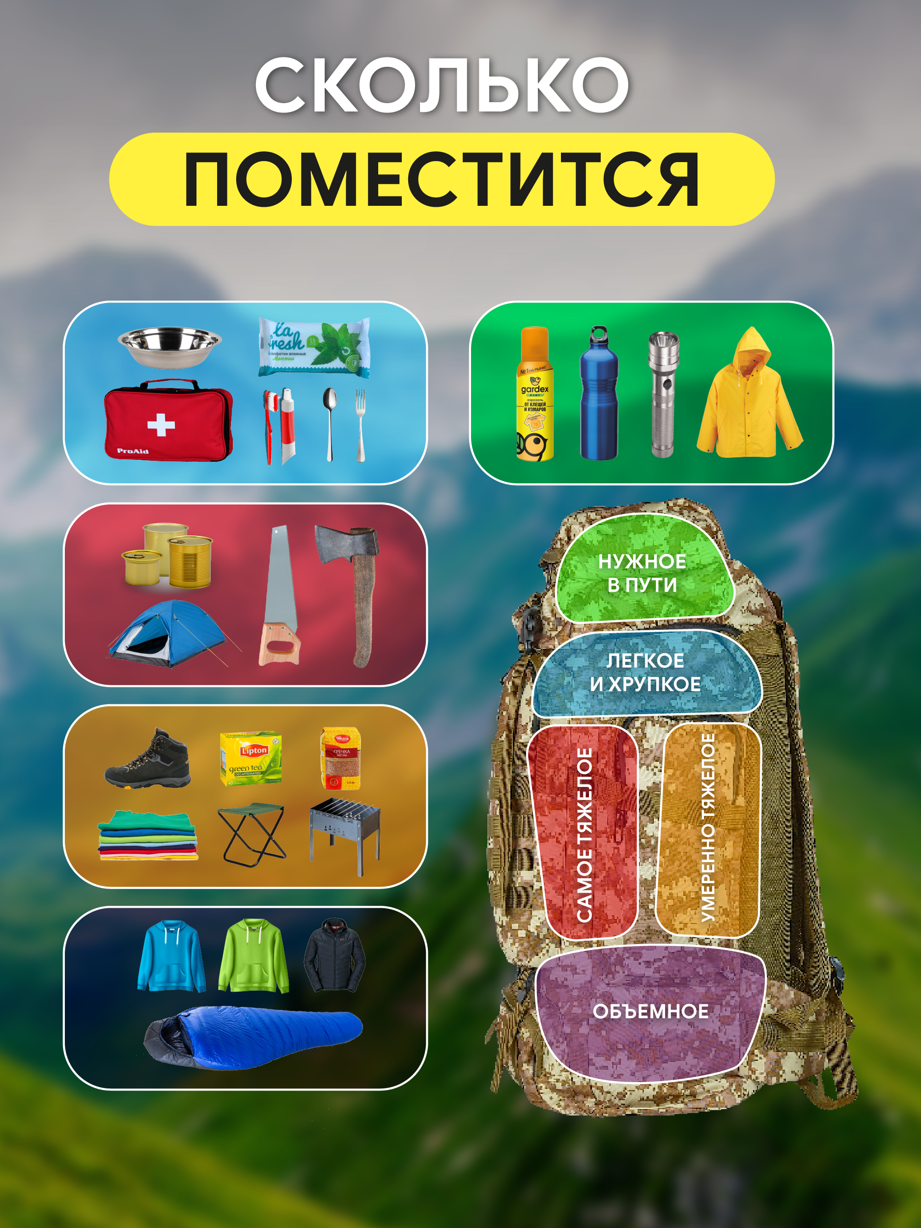 Рюкзак туристический, 80 литров, цвет кмф пустыня 5230-2