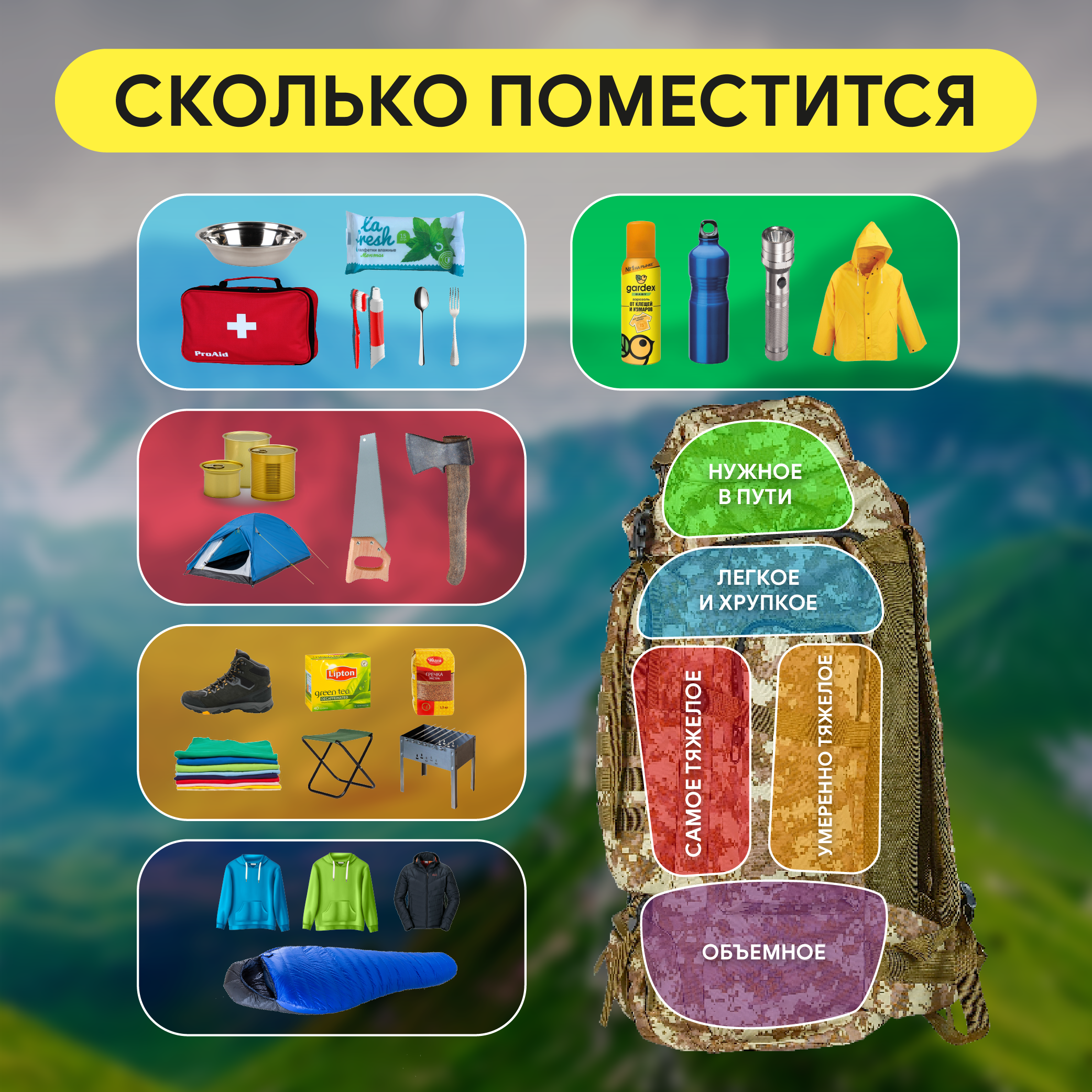 Рюкзак туристический, 80 литров, цвет кмф пустыня 5230-2
