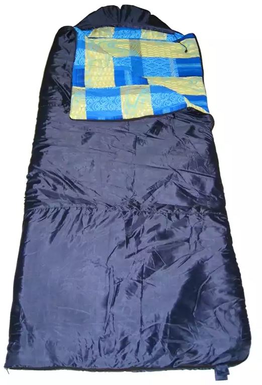 Спальный мешок БАТЫР XXL СОШ-4 (220*90) синий (синтепон) Helios