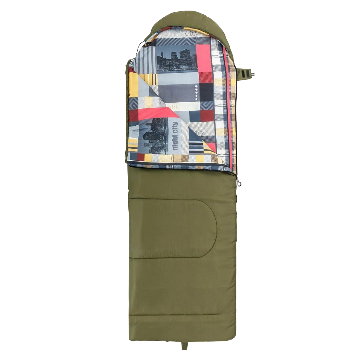 Спальный мешок TRAVEL 400 (210*70) Hollowfiber зелёный (N-SB-H400-210x70) NISUS
